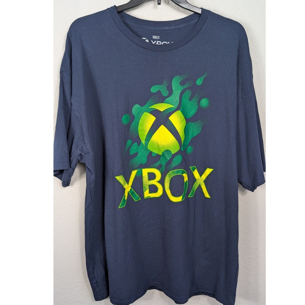 XBox Shirt Mens 3XLT Long‎ Sleeve Graphic Tee Microsoft Gaming Gamer Retro